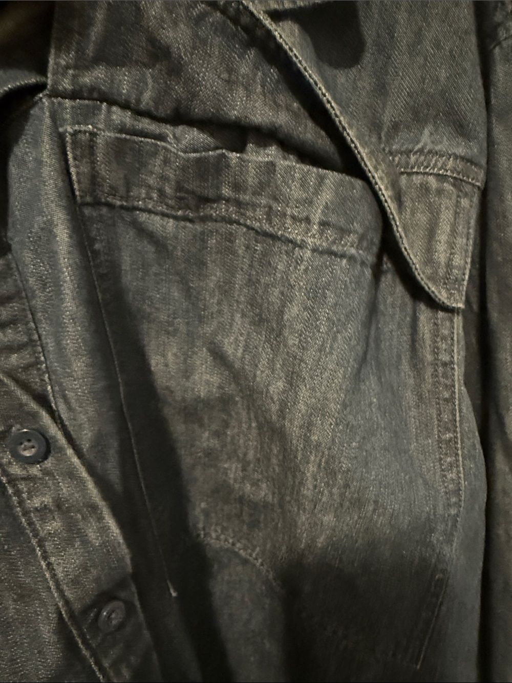 Woolrich Indigo Denim Button-Down Shirt - Picture 6 of 9